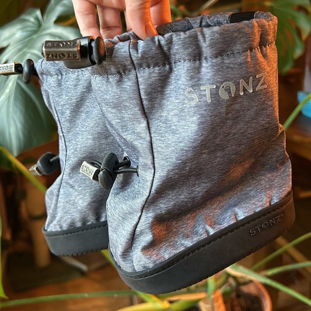 Stonz toddler booties heather grey size medium